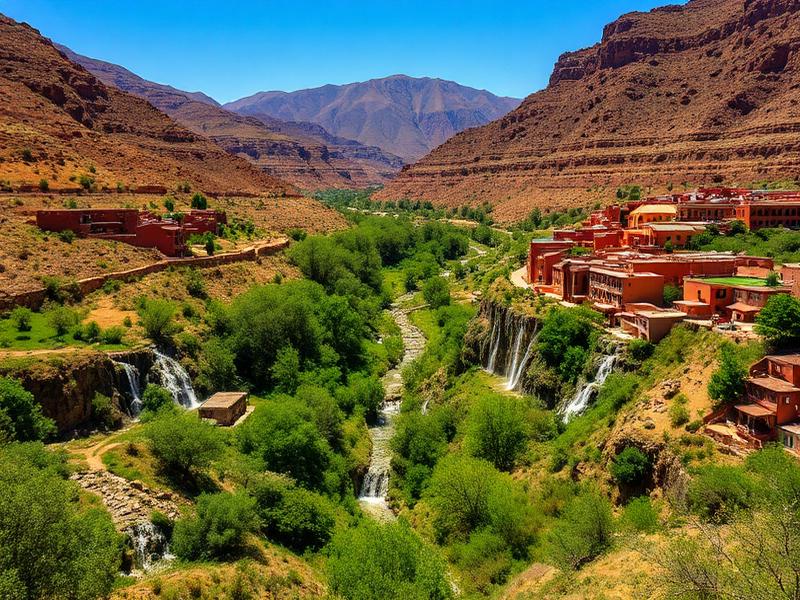 Ourika Valley waterfalls and Berber villages